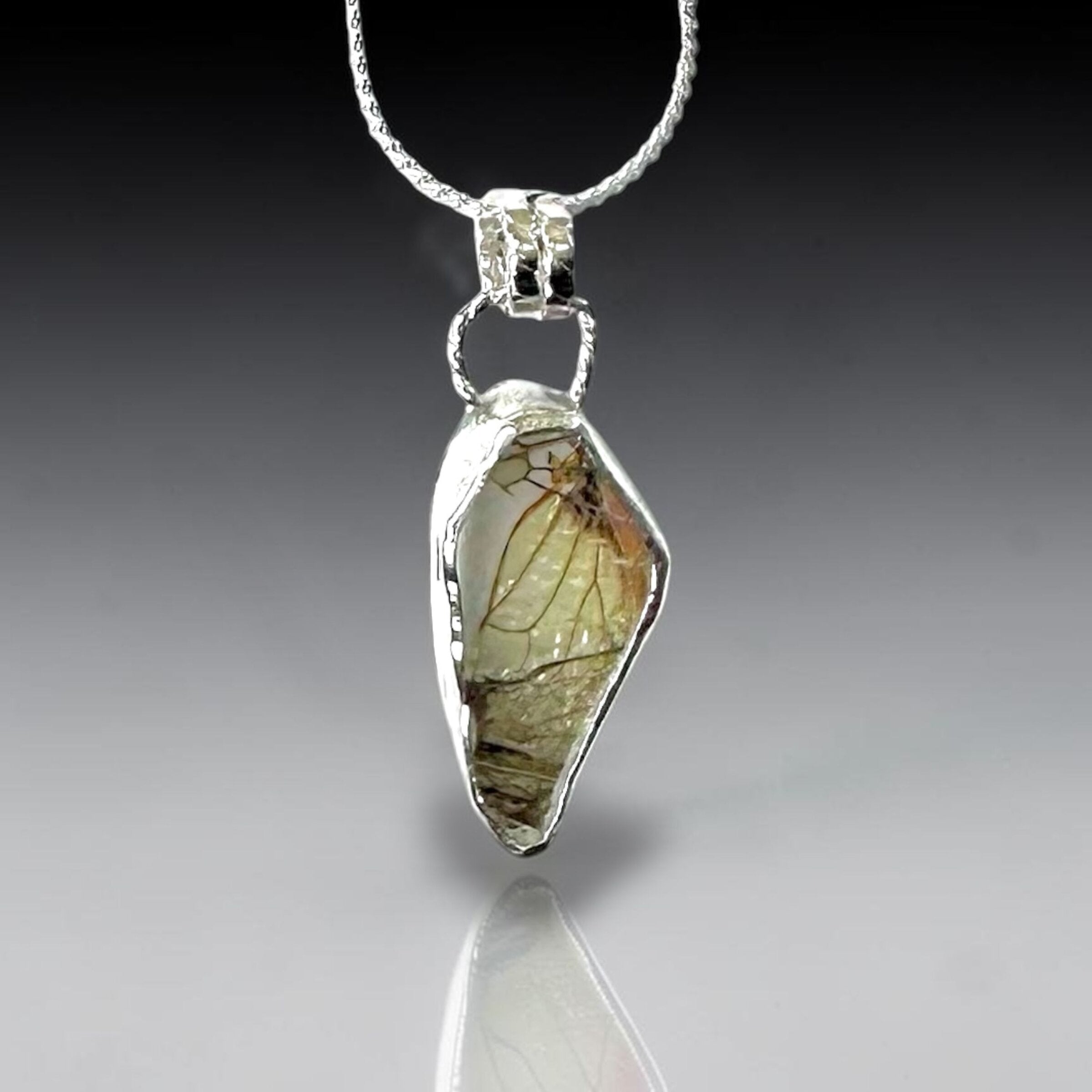 Layered Cicada Wing Pendant