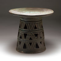 Carved Stoneware Pedestal
