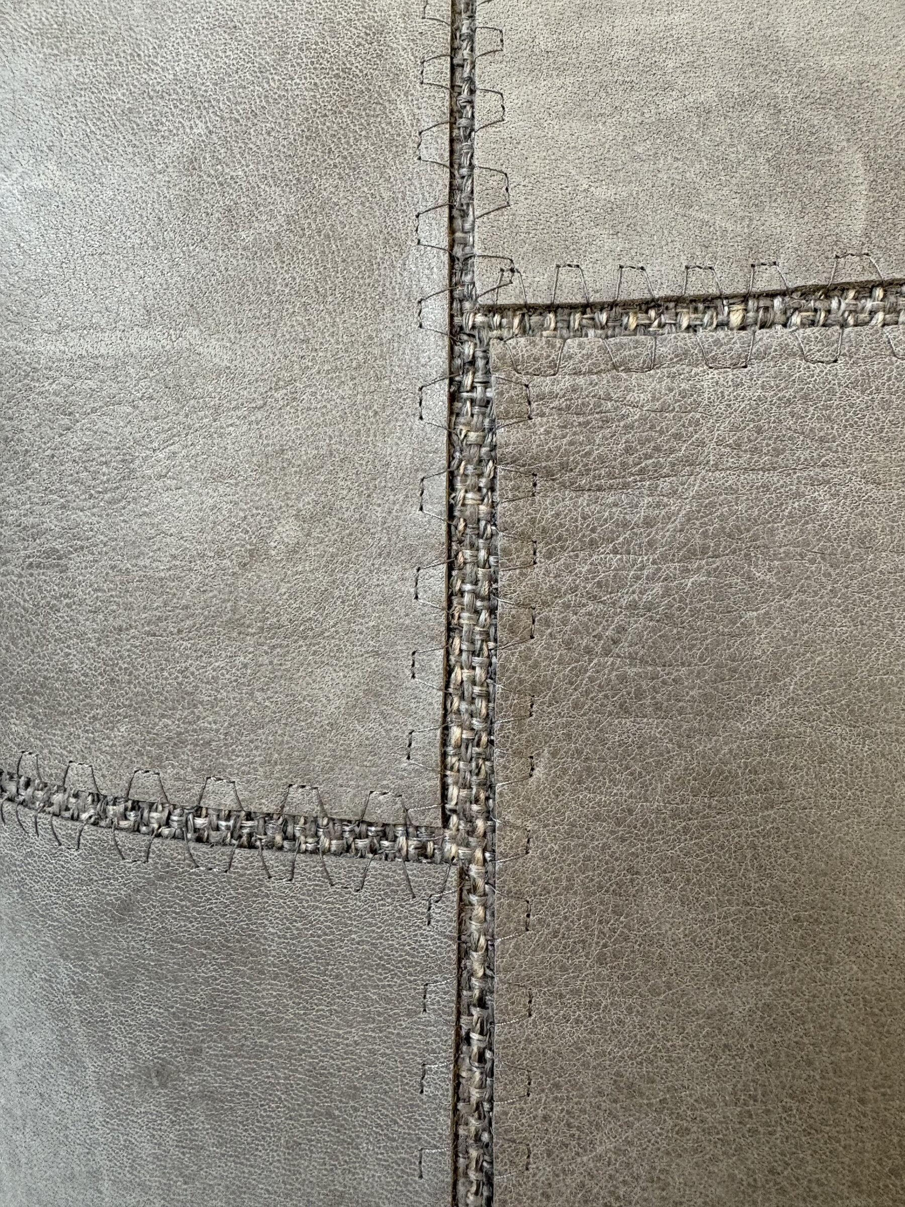 Gray Distressed Leather Tiles #2