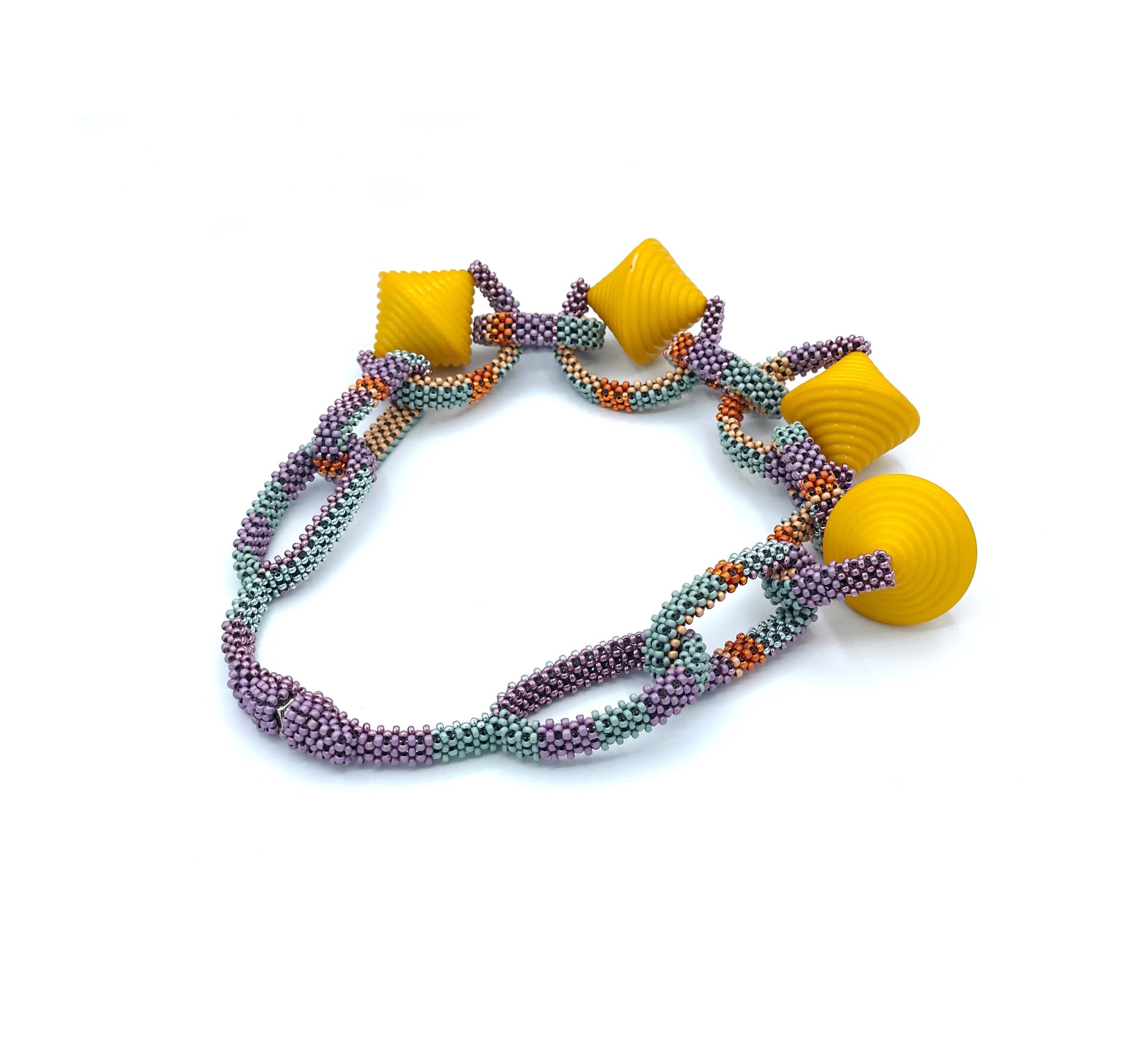 Yellow Buoys Necklace
