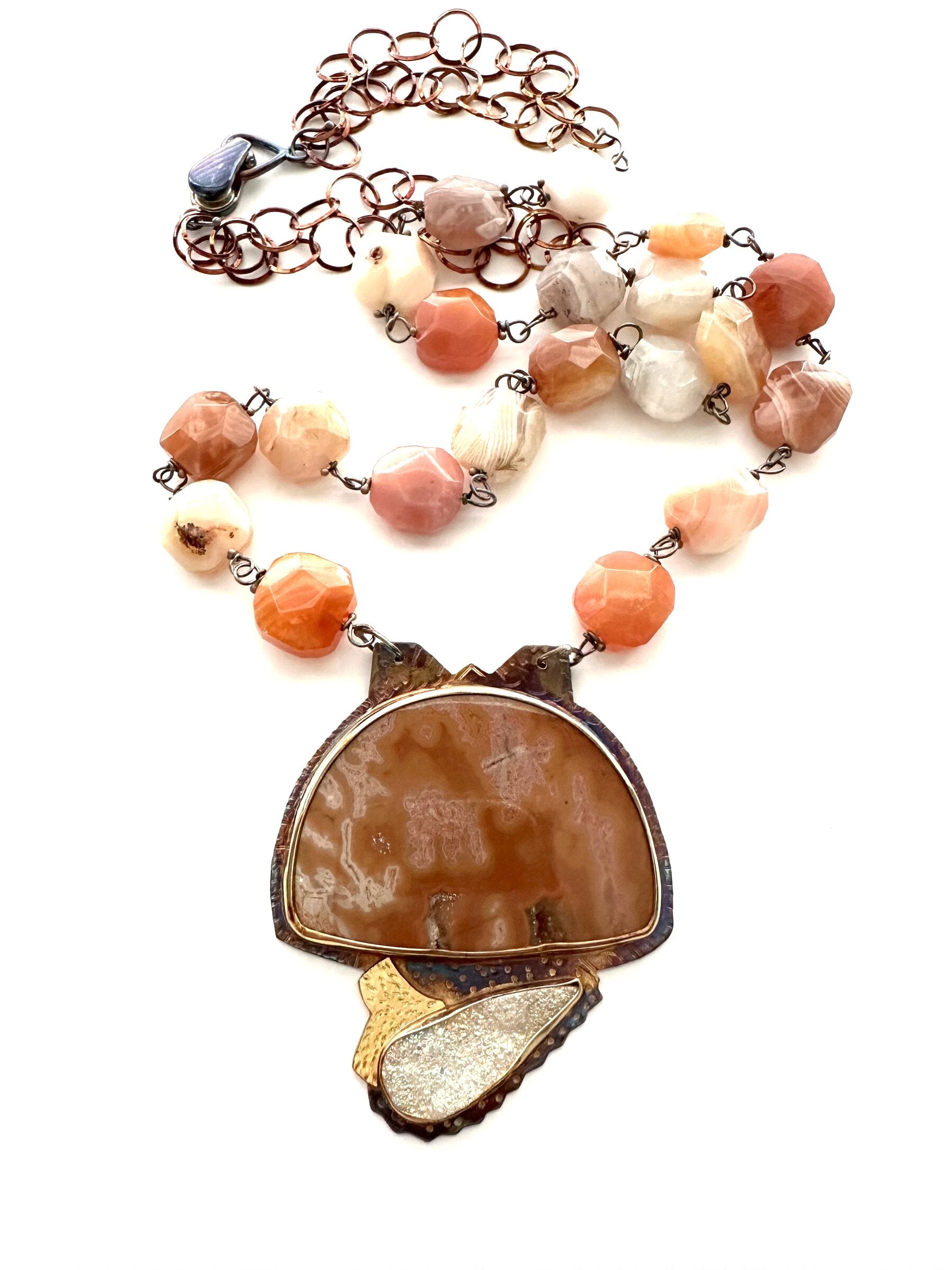 Warm Fall Sunset Necklace