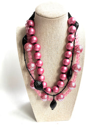 Pink Beads Necklace