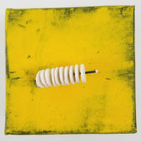White Circles on Wire/Yellow