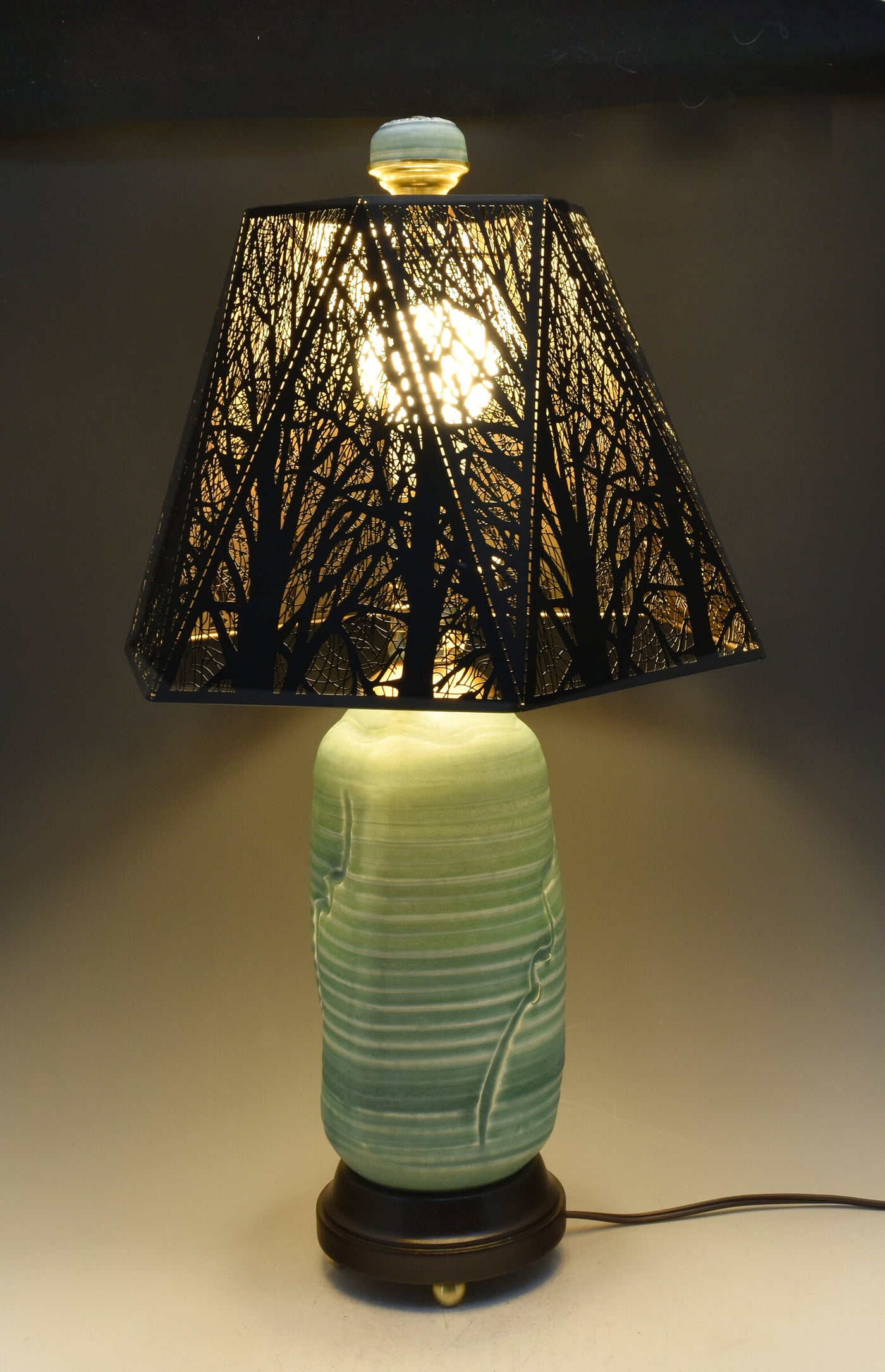 Celadon Green Porcelain Table Lamp
