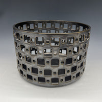 Mid-Centery Modern Square Cut Bowl in Bronze