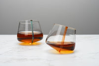 Waterfall Tipsy Glass