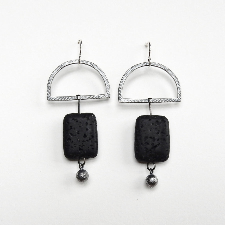 Lava Rock Earrings