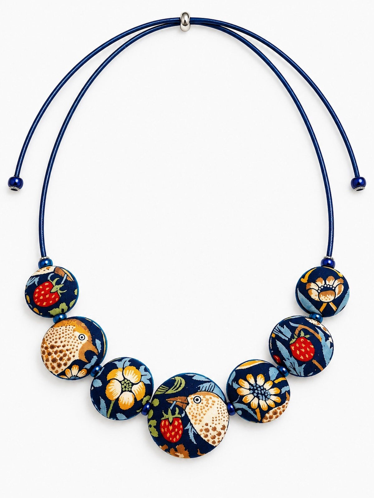 Strawberry Thief Reversible Necklace II