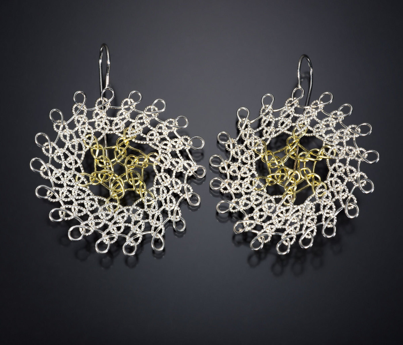 Sunburst Circular Medallion Earrings