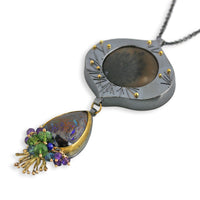 Paiute Agate and Boulder Opal Pendant
