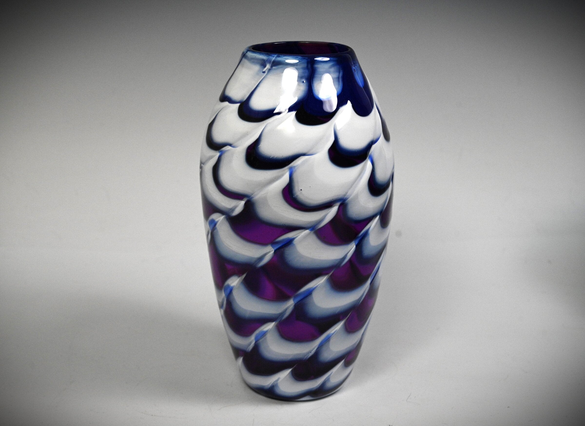 Blue/White Wave Vase
