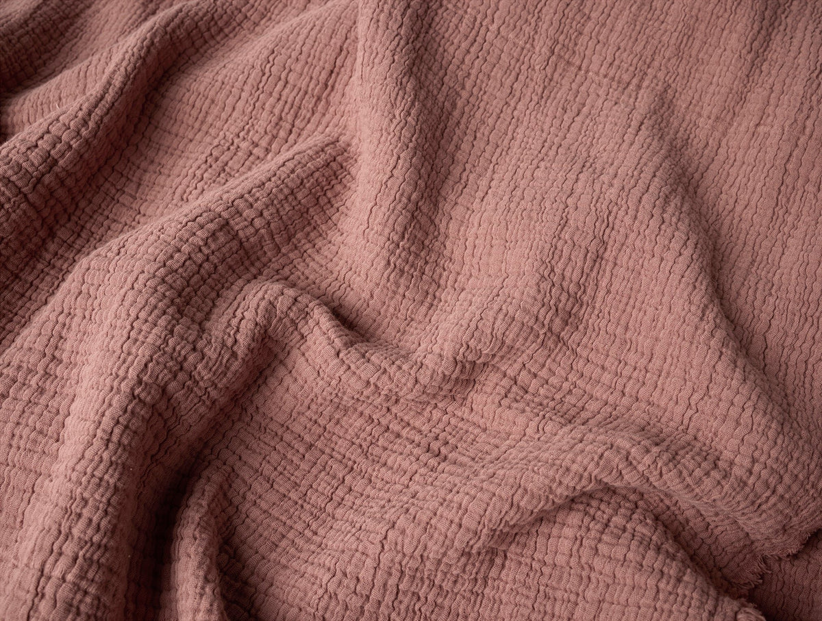 Topanga Matelasse Throw in Plum Blossom