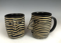 Horizontal Lines Face Mug