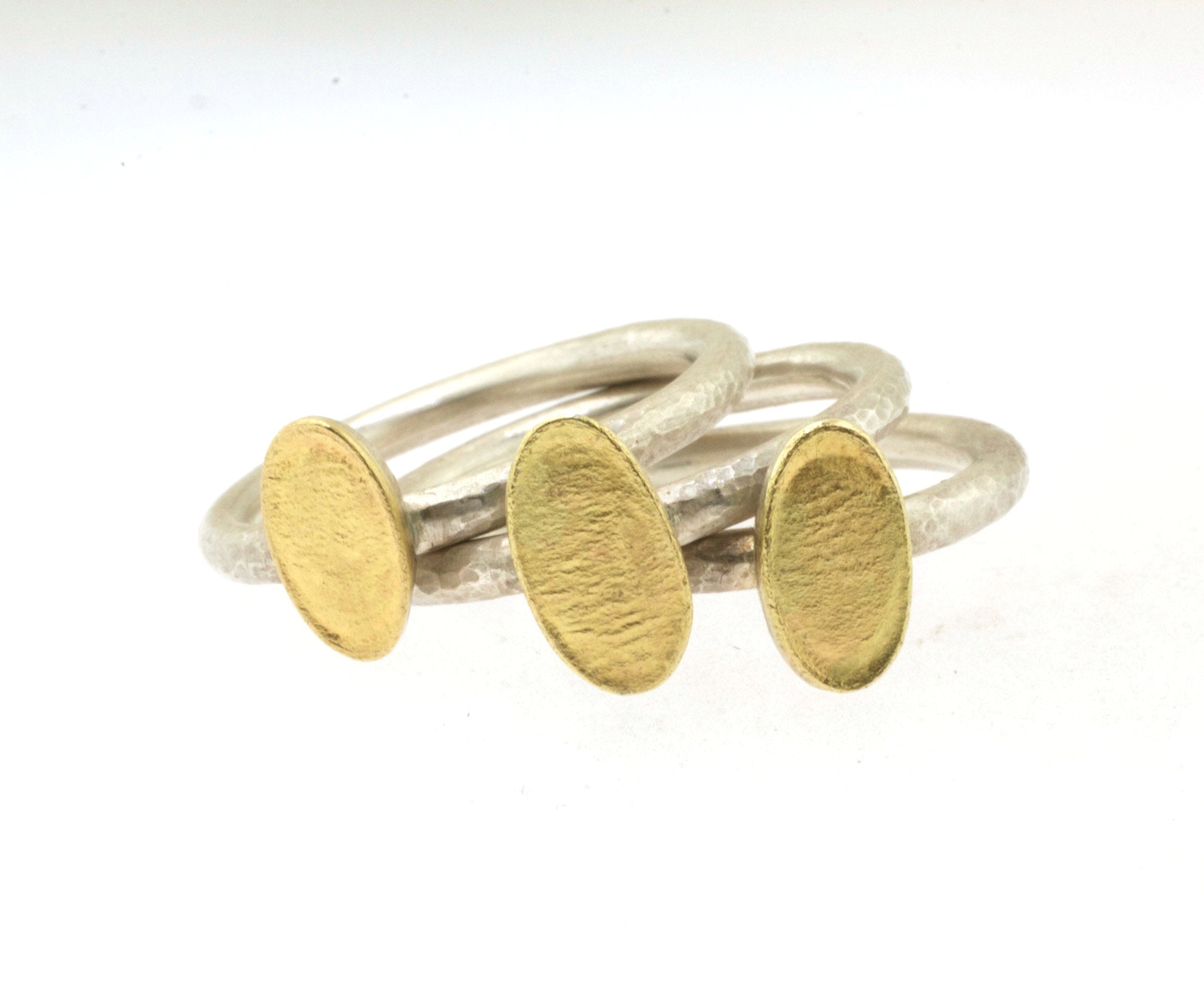 Lichen Oval Stacking Rings