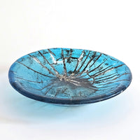 Turquoise Sculptural Glass Bowl - Resilience Series