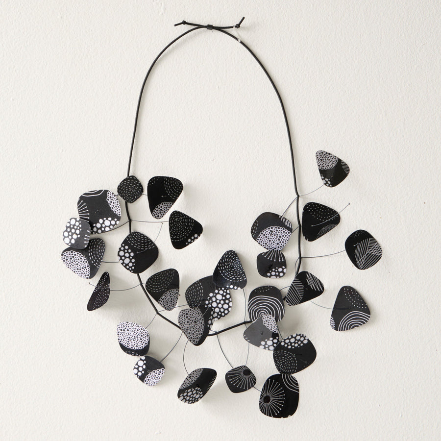 Dots & Lines Squircle Necklace