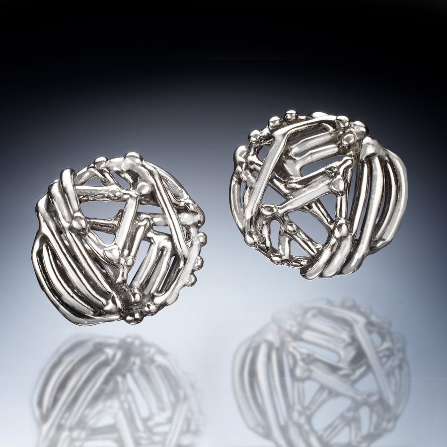 Woven Twig Earrings | Photo by Ralph Gabriner
