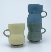 left to right, top to bottom: yellow, blue, green