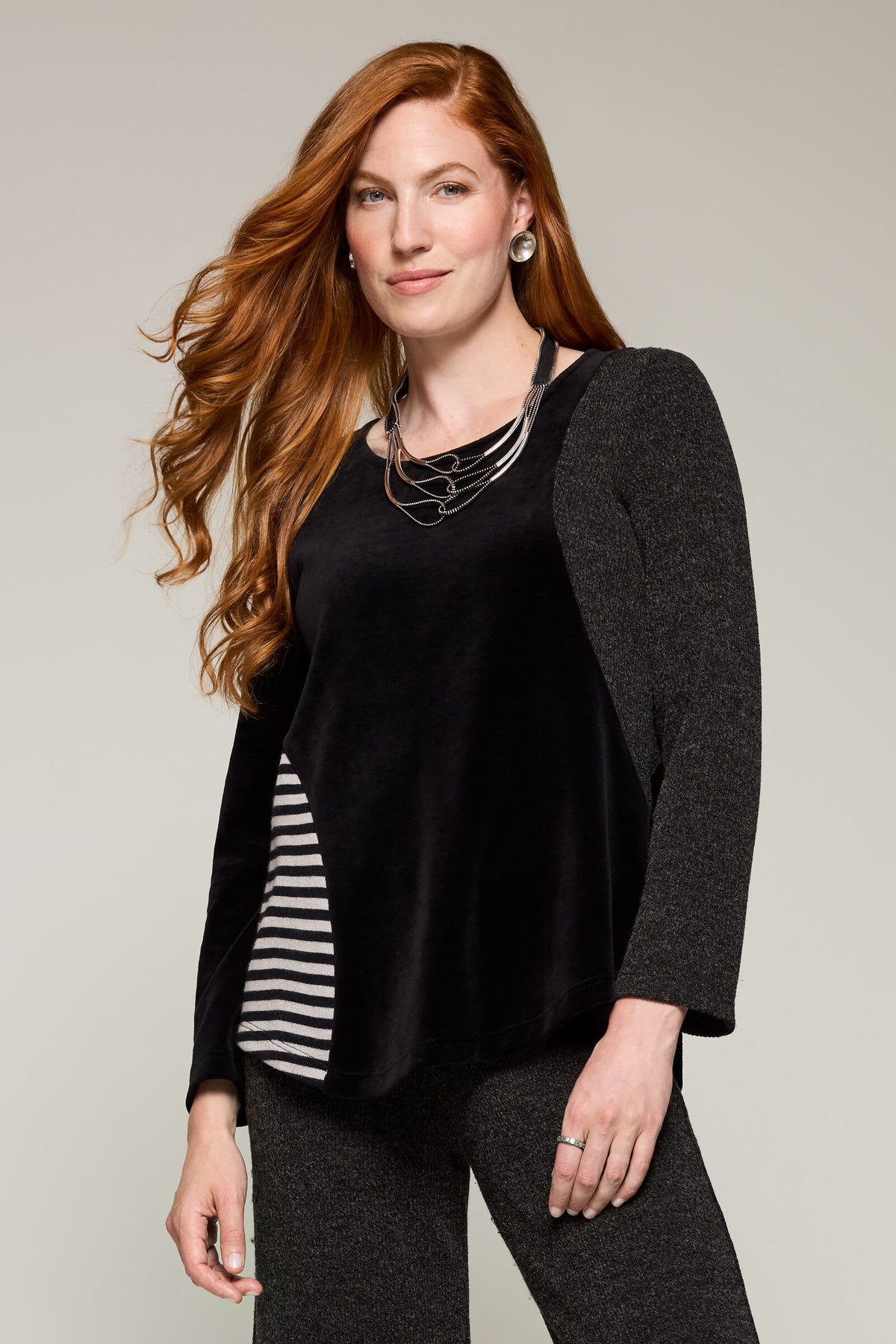 Velvet Mix Sally Top
