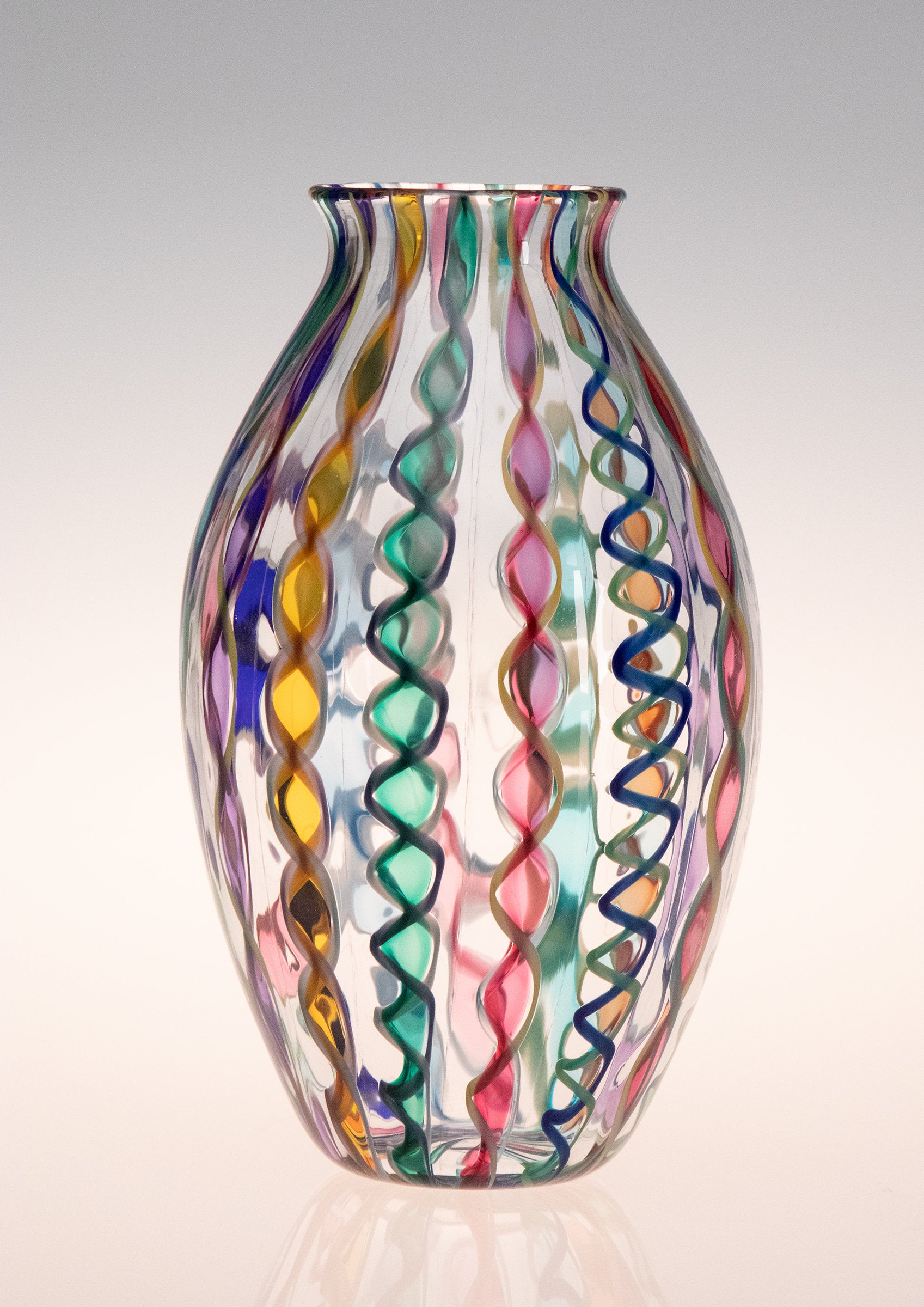 Small Cane Vase with Slight Flare
