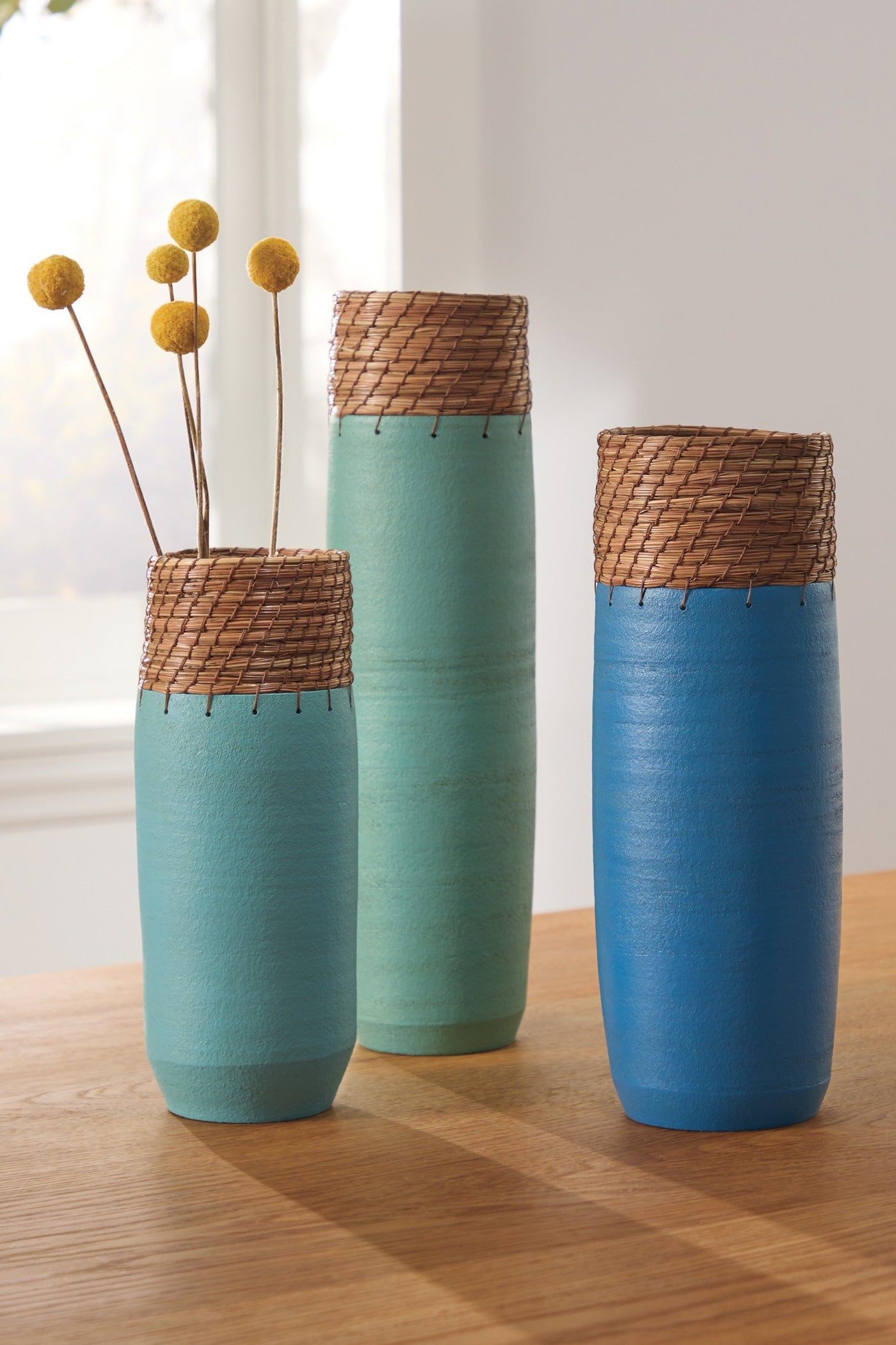 Blue Tone Cylinder Vessels