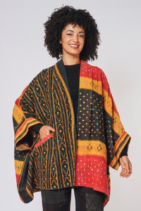 Double Collar Poncho #3