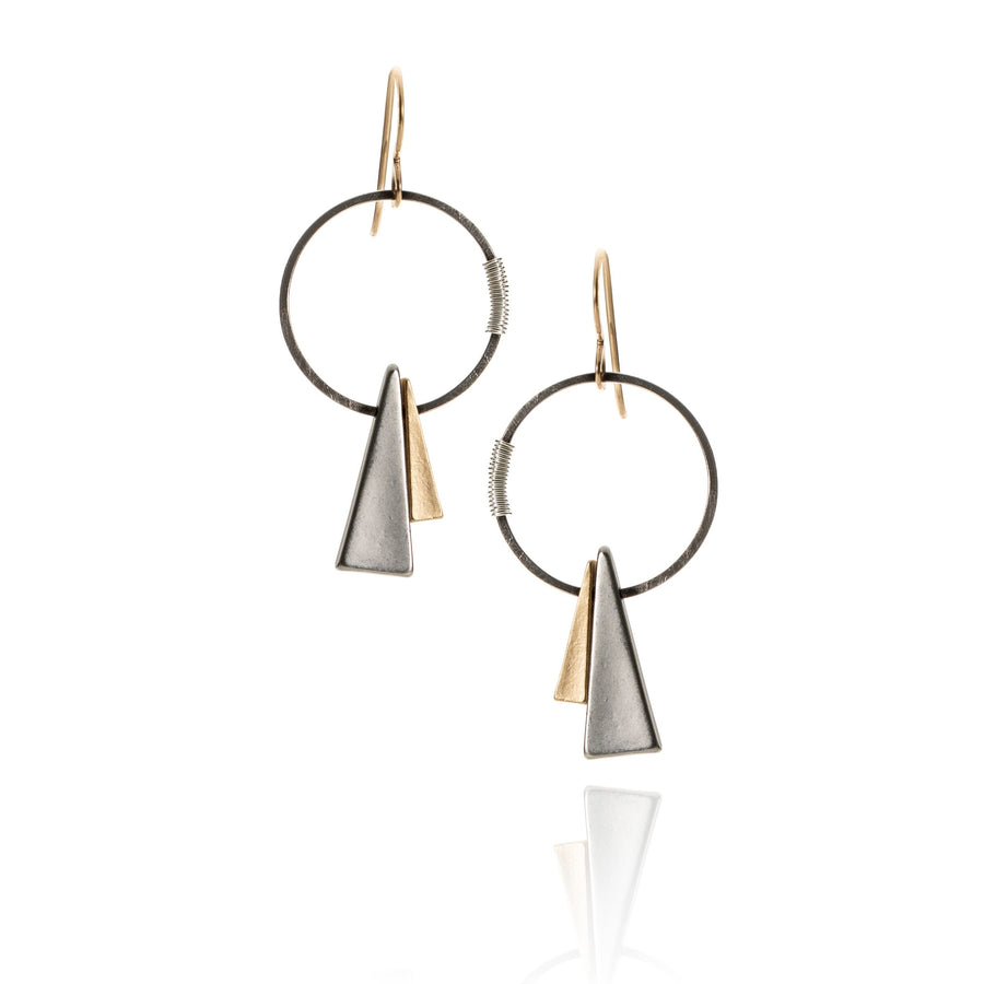 Steel with Silver & Gold Triangles
