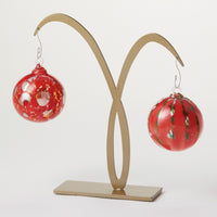 Hammered Gold Crane Ornament Stand