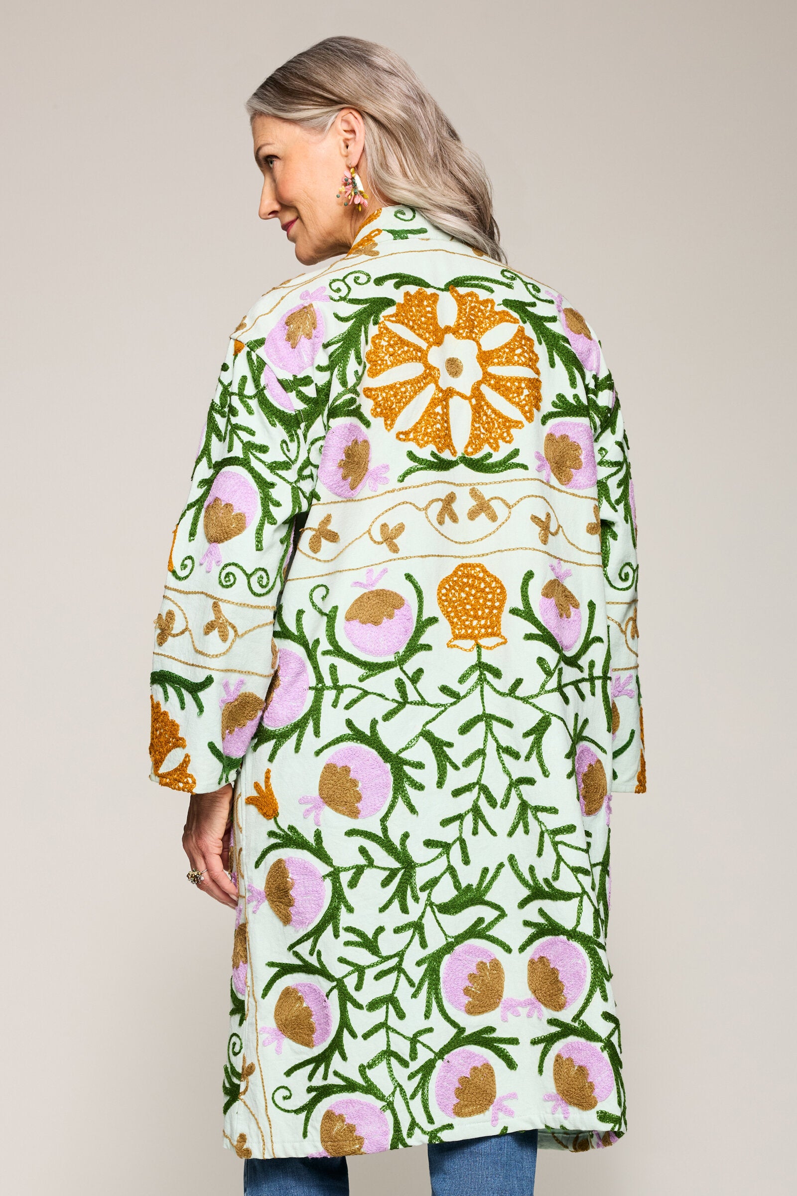 Suzani Embroidered Coat