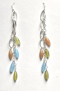 Long Mixed Chain Earrings