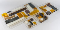 Random Style Earth Tone Trays and Coasters