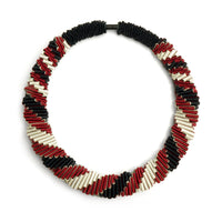 19"L, Red, White, & Black