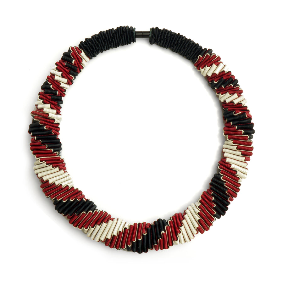 19"L, Red, White, & Black