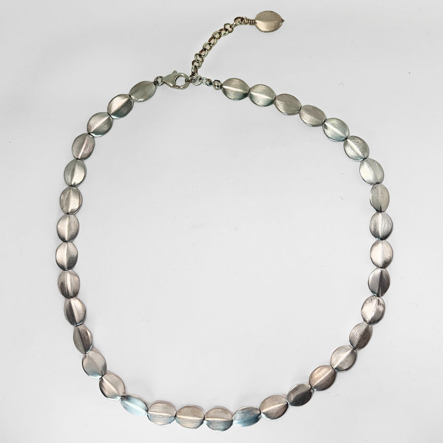 Silver Petal Necklace