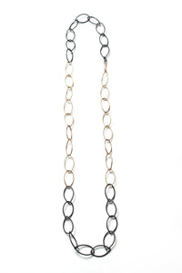 steel and bronze, shown long