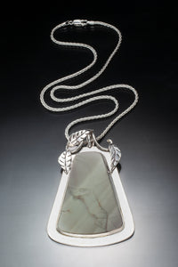 Sterling Silver Pendant with Green Imperial Jasper | Photo by Ralph Gabriner