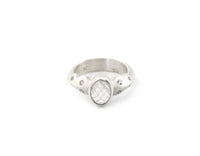 Scallop Ring with Arkansas Quartz