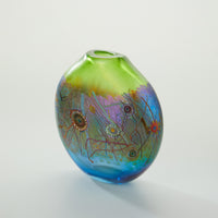 Green & Aqua Calypso Pouch Vase