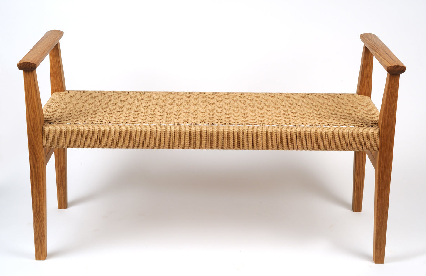 White Oak Danish Cord Bench