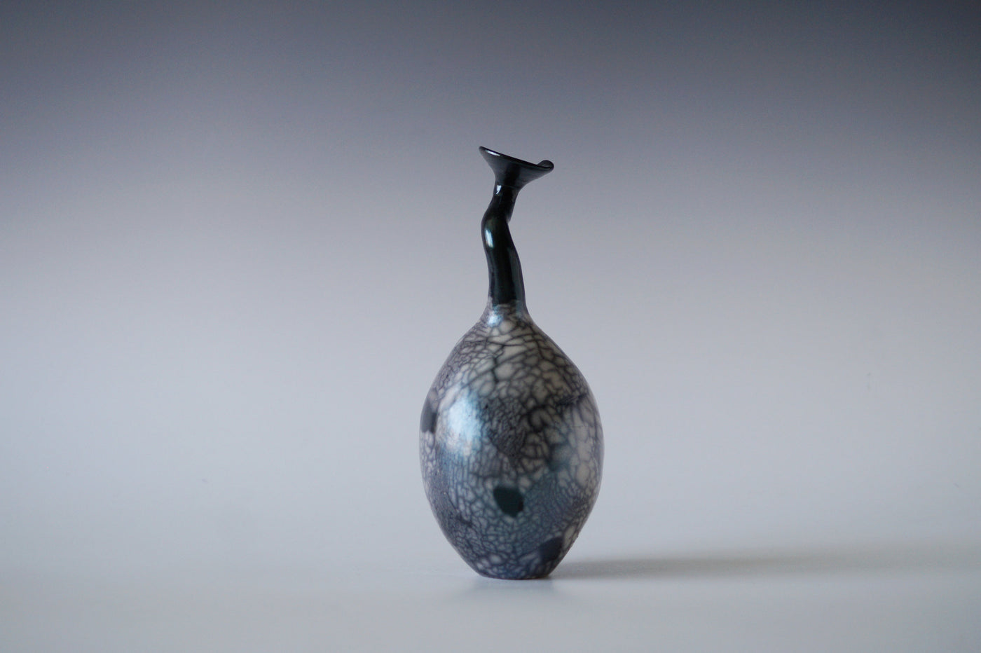 Ceramic Raku Vase, Naked Raku Firing