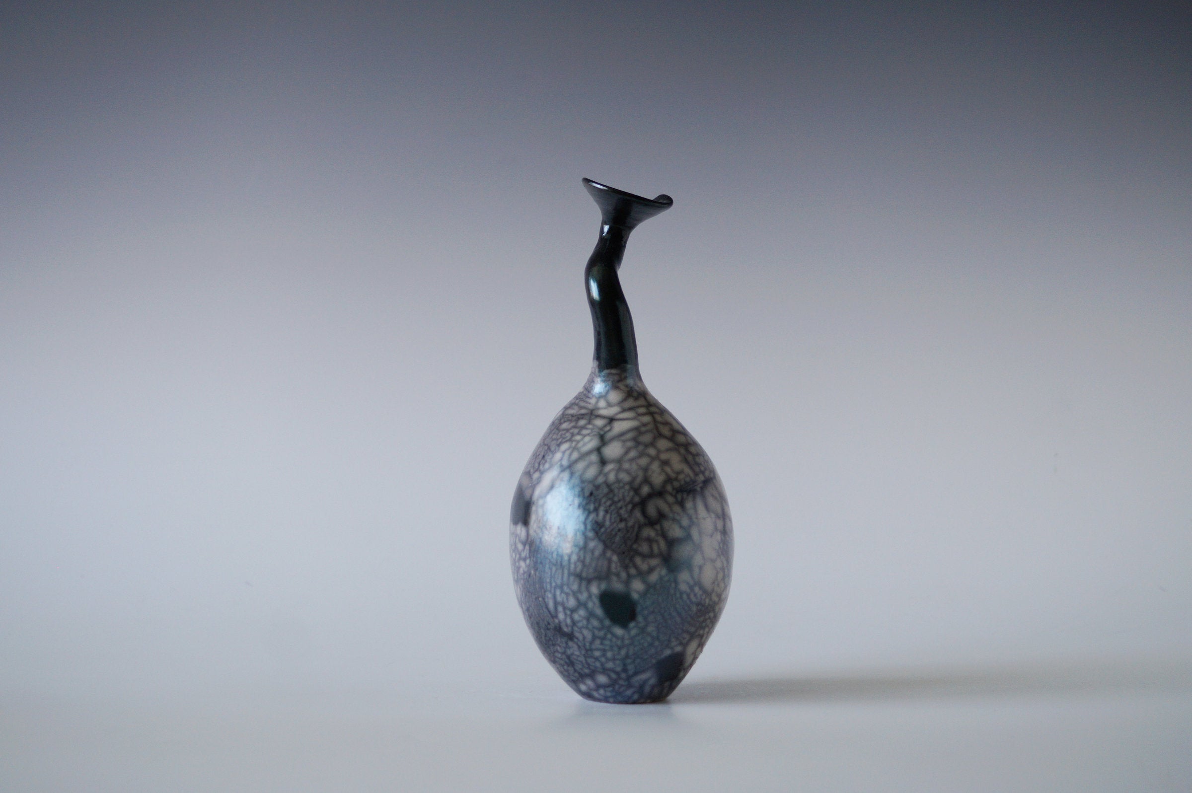 Ceramic Raku Vase, Naked Raku Firing