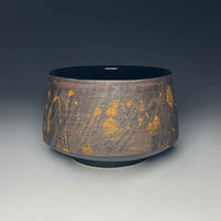 Painterly Tea Bowl in Chocolate