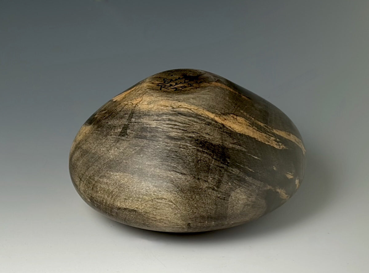Hollow Form Turned from Buckeye Burl