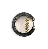 Gold Bubble and Diamond Ring