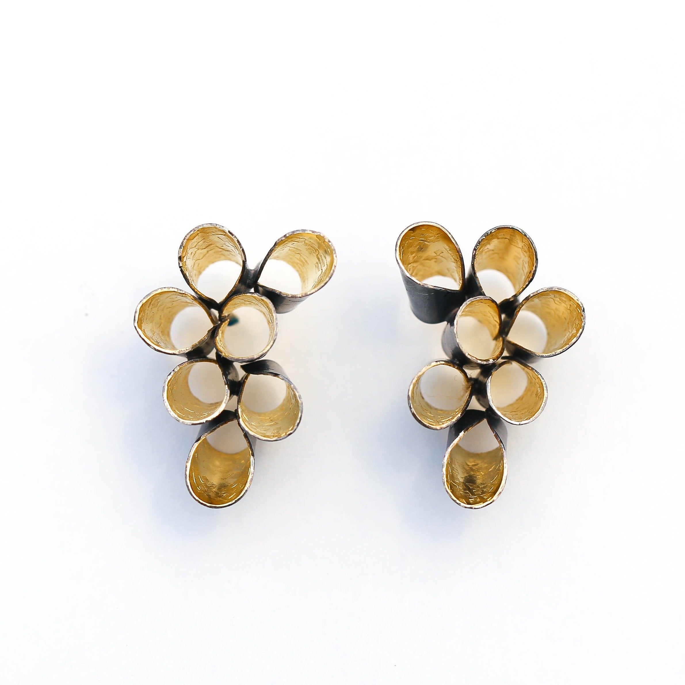 18k Yellow Gold on Sterling Silver