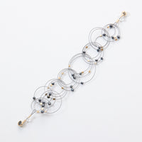 Spinel on Steel Cable with Gold Hardware