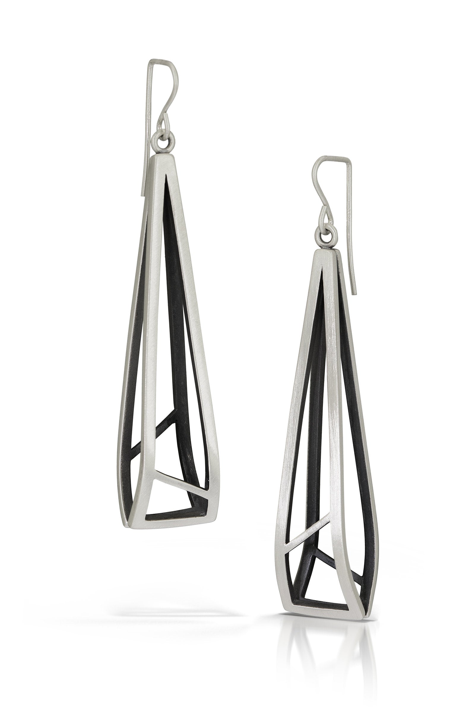 Layered Tri-Shape Earrings