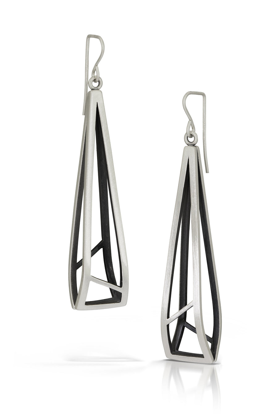 Layered Tri-Shape Earrings