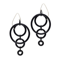 Black Enameled Jump Rings