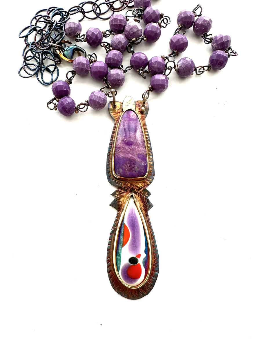 Delightful Purples Necklace